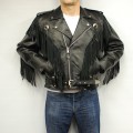 Biker Jacket With Fringe & Conchos Biker Jacket With Fringe & Conchos